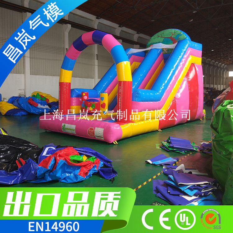 廠家直銷定做 充氣小滑梯 彩虹拱門(mén)充氣滑梯城堡兒童蹦床 CE認(rèn)證充氣滑滑梯出口定制可加LOGO和電話聯(lián)系方式