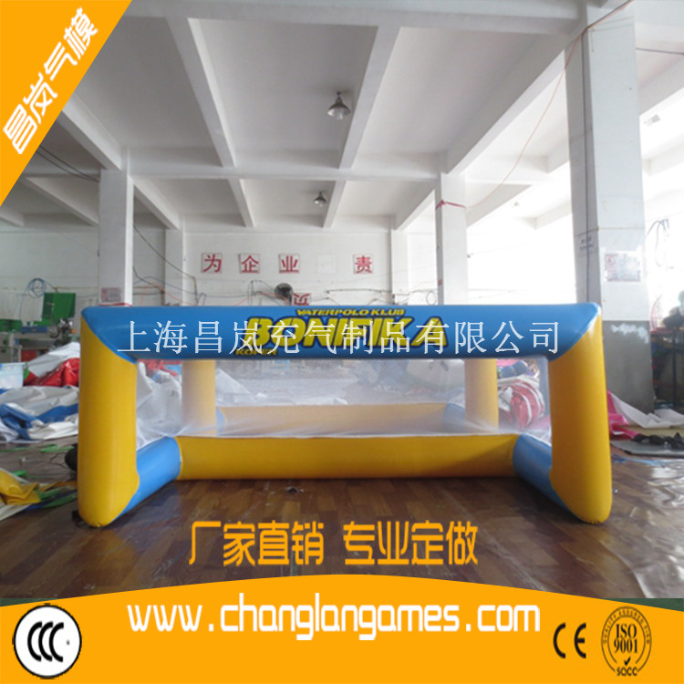 廠家熱銷夏季水上玩具充氣漂浮足球門(mén)海上水面球類運(yùn)動(dòng)框定做